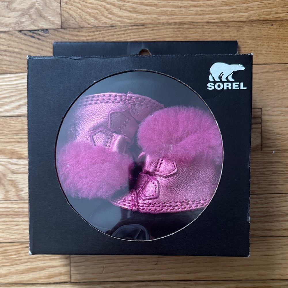 Sorel Fuchsia Baby Booties